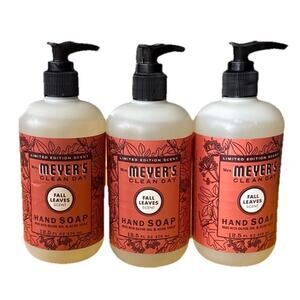 Mrs. Meyer’s Clean Day Liquid Hand Soap, Fall Leaves Scent, 12.5fl oz LOT OF 3